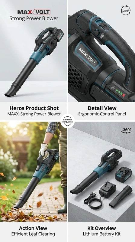 Souffleur Sans Fil Lithium MAXVOLT – Moteur Intelligent Haute Performance