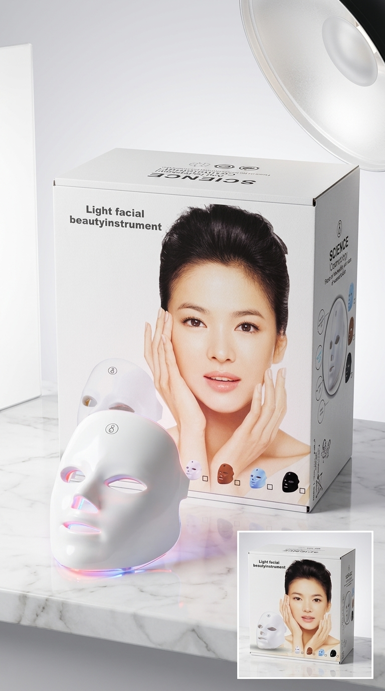 Masque LED LUMINA – Soin Visage à Lumière LED
