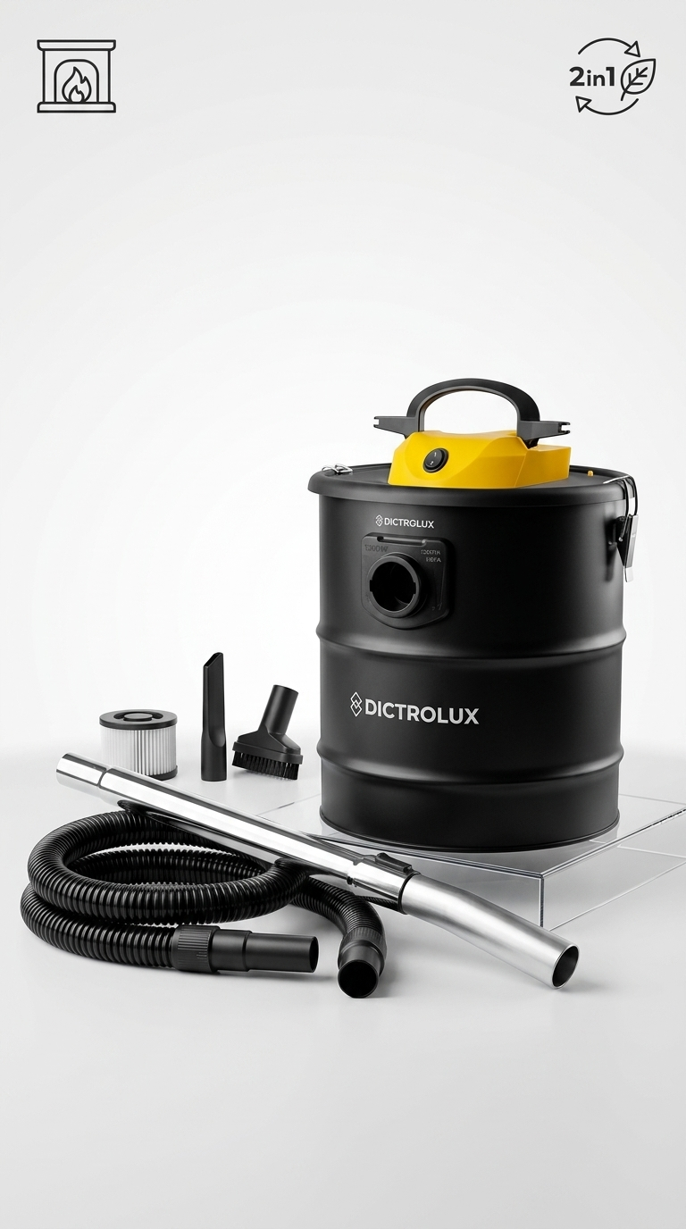 DICTROLUX Turbo Pro 1200 W – Aspirateur Souffleur 2-en-1 20 L avec Filtre HEPA