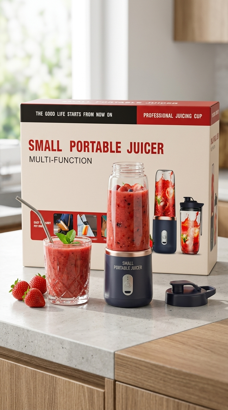 Mini Blender Portable USB-C – Mixeur Multifonction pour Smoothies & Jus Frais