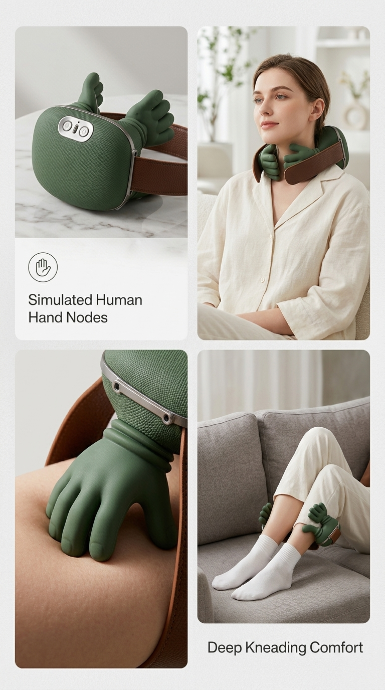 Oio™ – Masseur Électrique à Nœuds 3D | Sensation de Mains Humaines