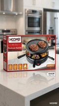 Piastre à Raclette HOMEEI HM-5942 – 800W, 4 Poêlons