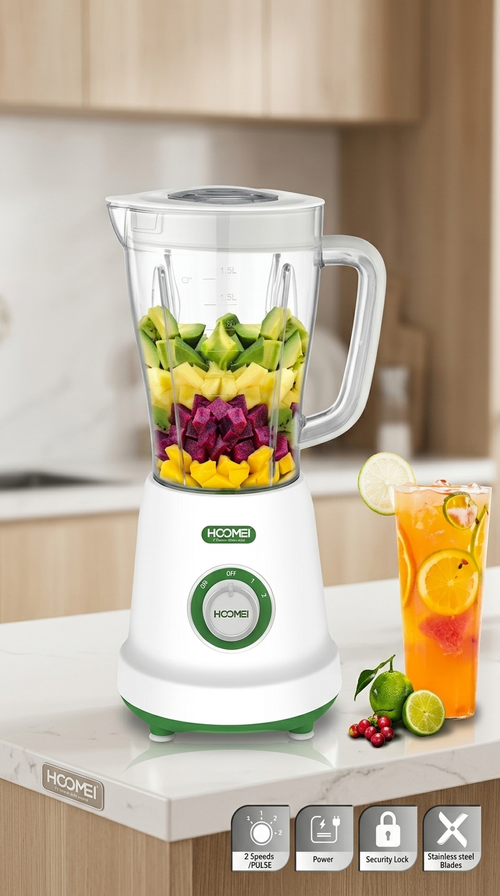 Blender HOOMEI HM-6725G 1,5 L – 2 Vitesses + Pulse