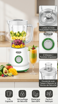 Blender HOOMEI HM-6725G 1,5 L – 2 Vitesses + Pulse